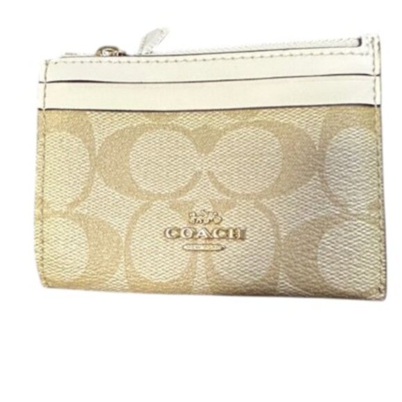 Coach Mini Skinny ID Card Case Keychain - Picture 4 of 7